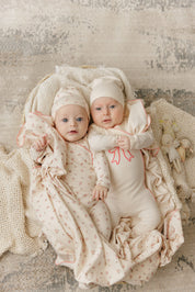 Piped Scalloped Layette Set