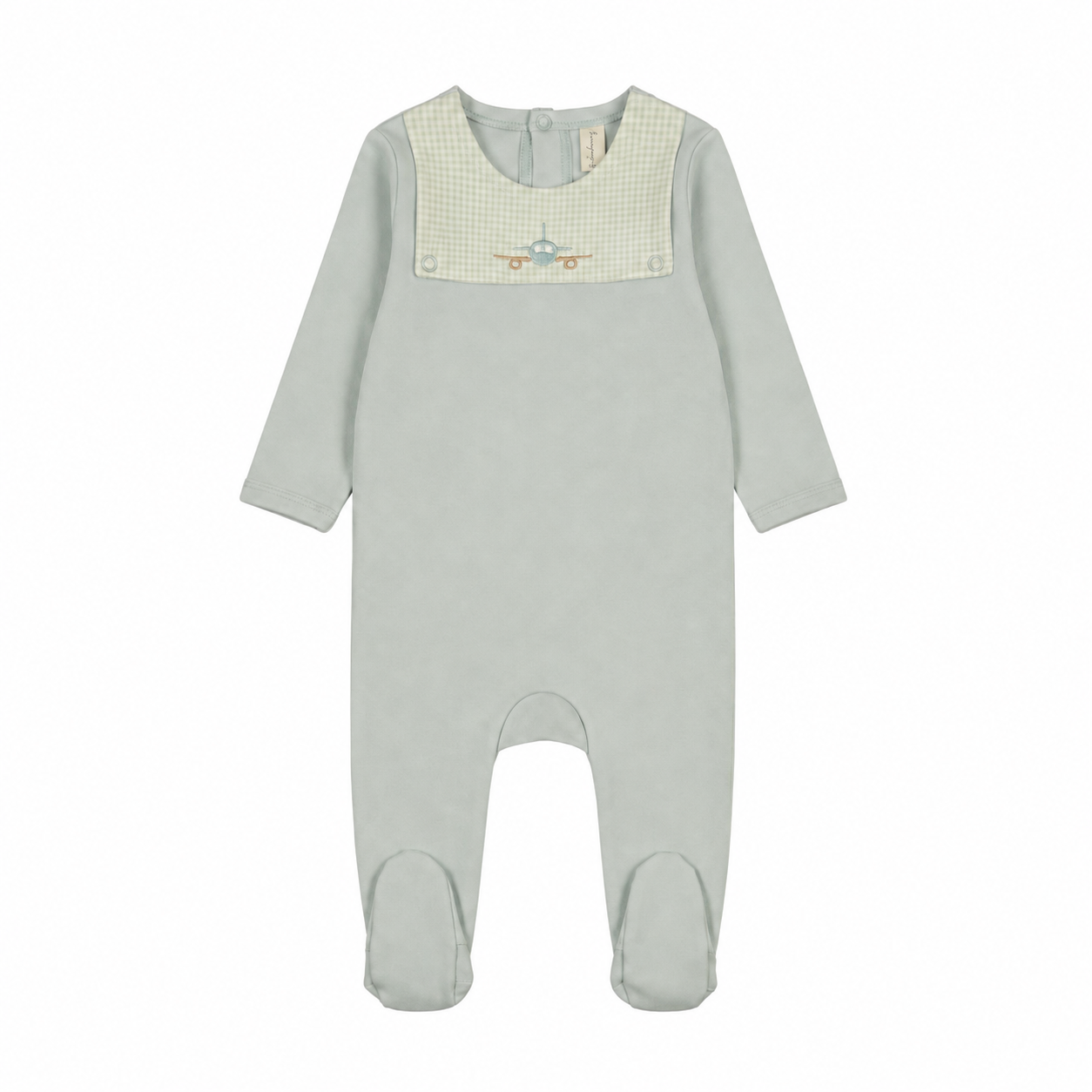 Gingham Bib Footie