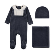 Embroidered Collar Layette Set