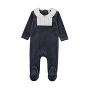 Embroidered Collar Footie