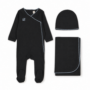 Piped Scalloped Layette Set