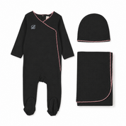 Piped Scalloped Layette Set