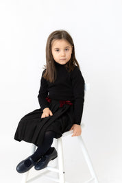 Velvet Bow Turtleneck