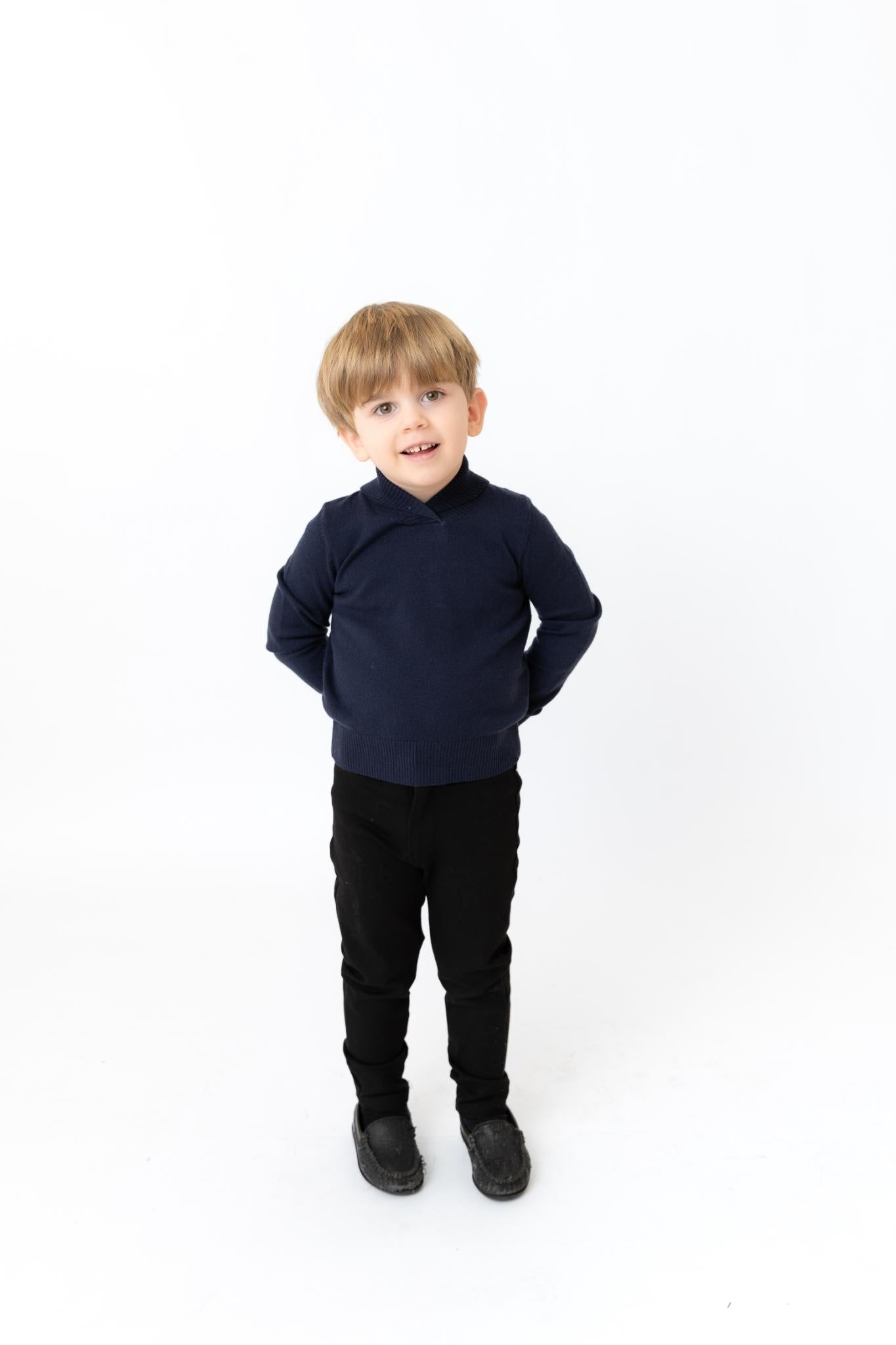 Floral Shabbat Knit Top - Boys