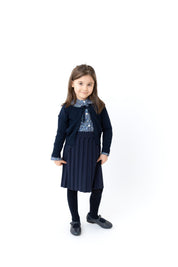 Floral Shabbat Peter Pan Collar Shirt - Girls