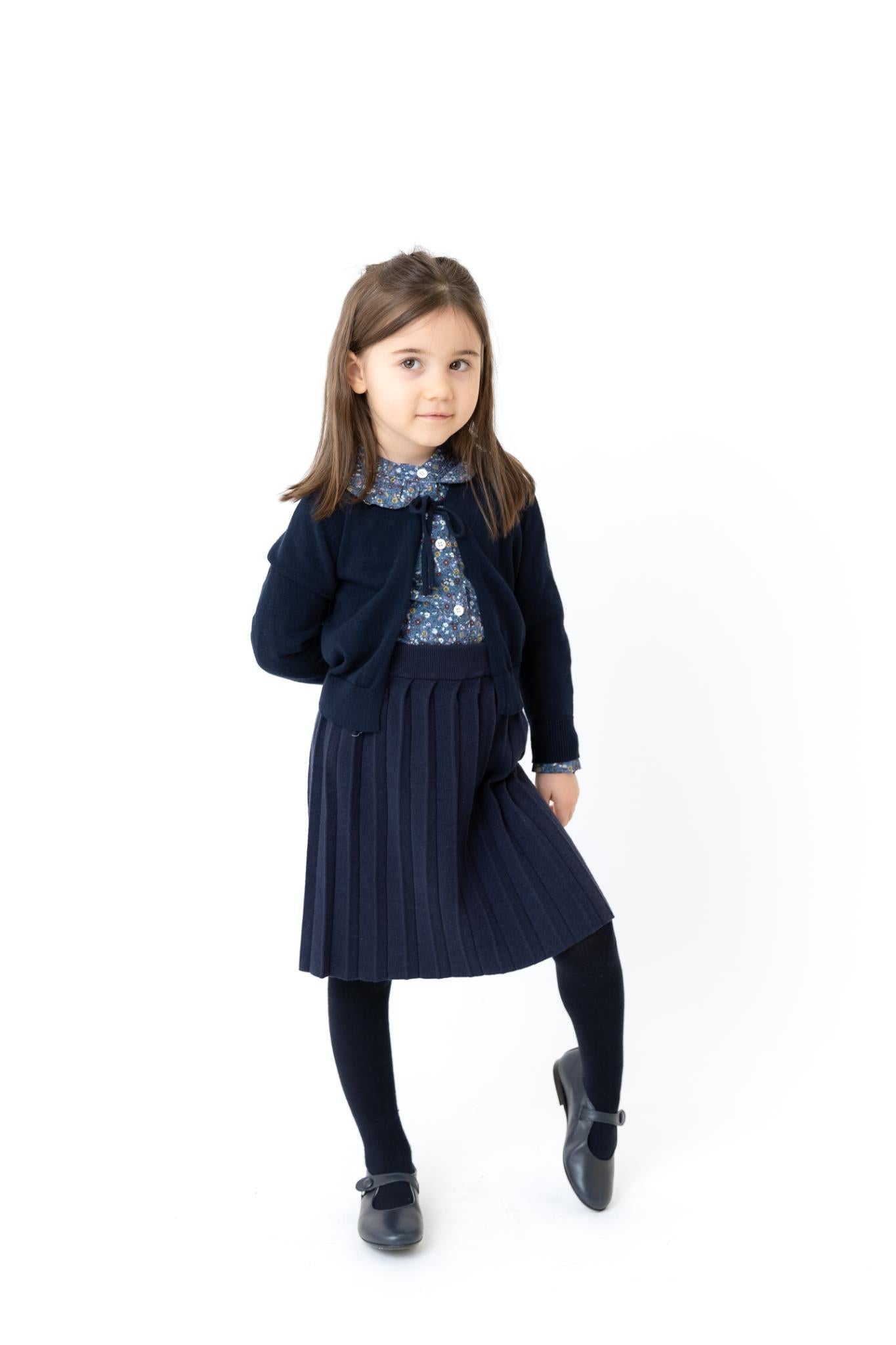 Floral Shabbat Knit Skirt