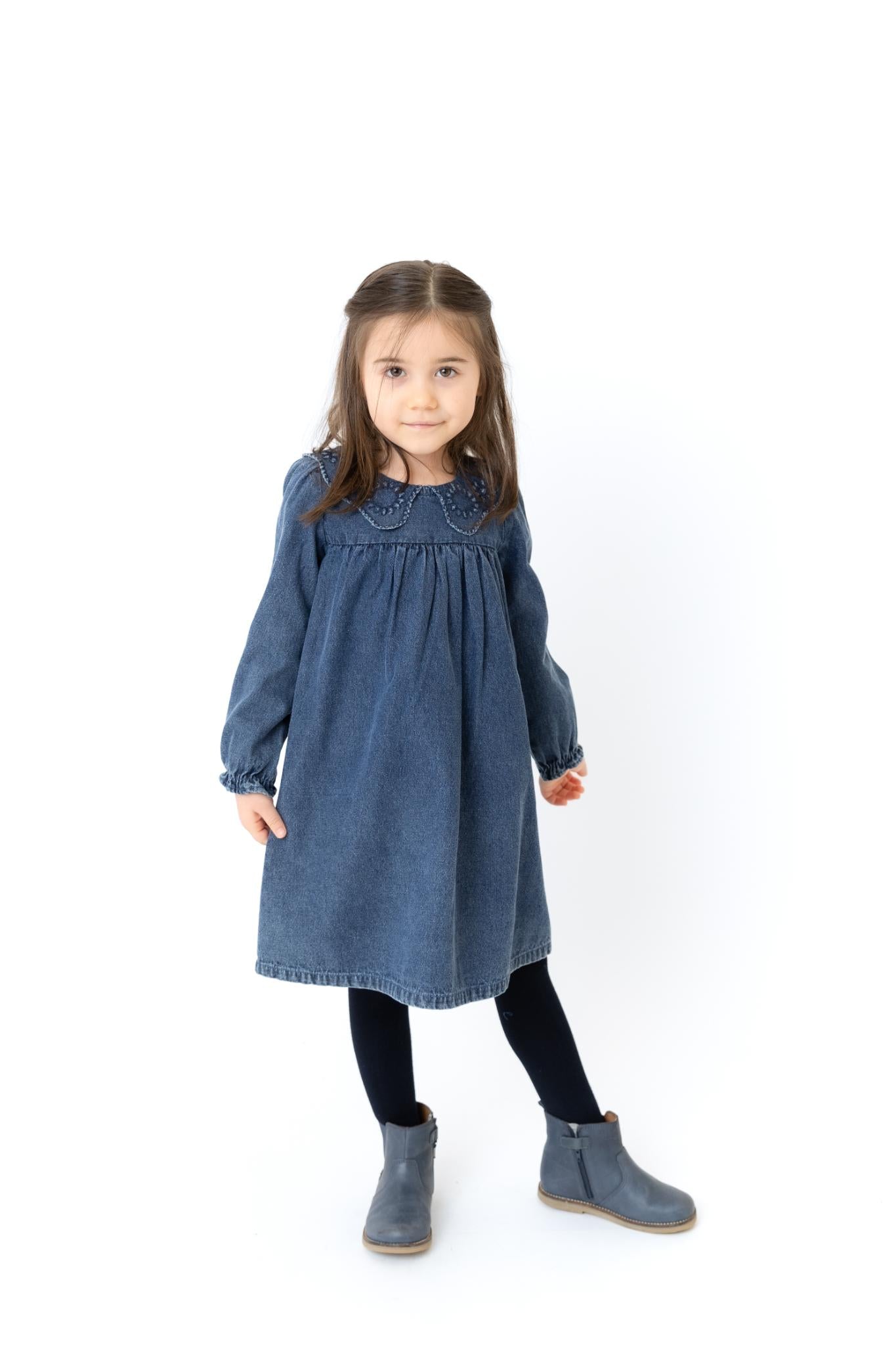 Crochet Denim Dress