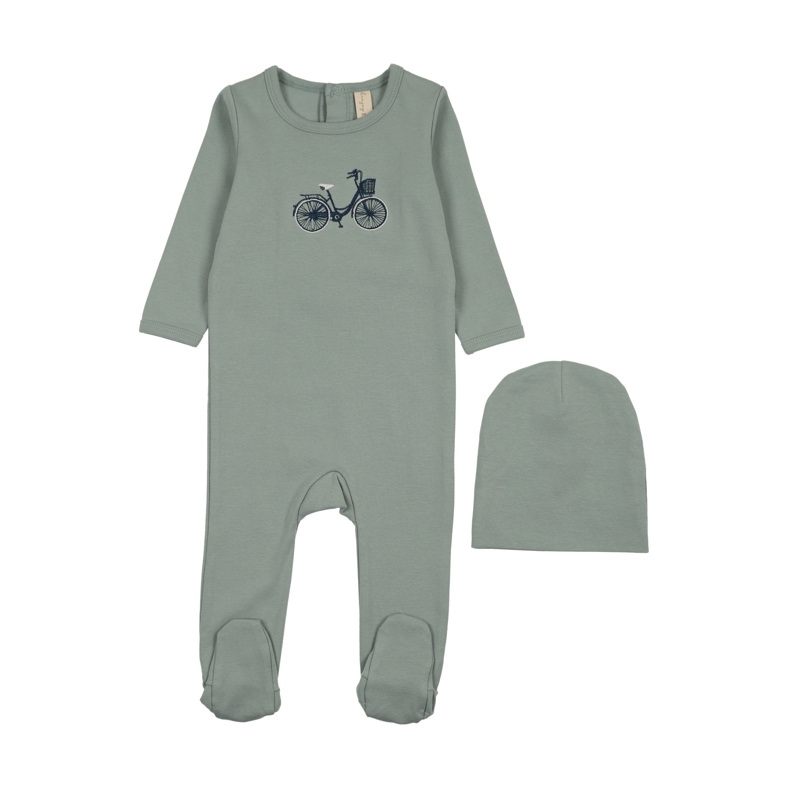 Embroidered Bike Footie Set