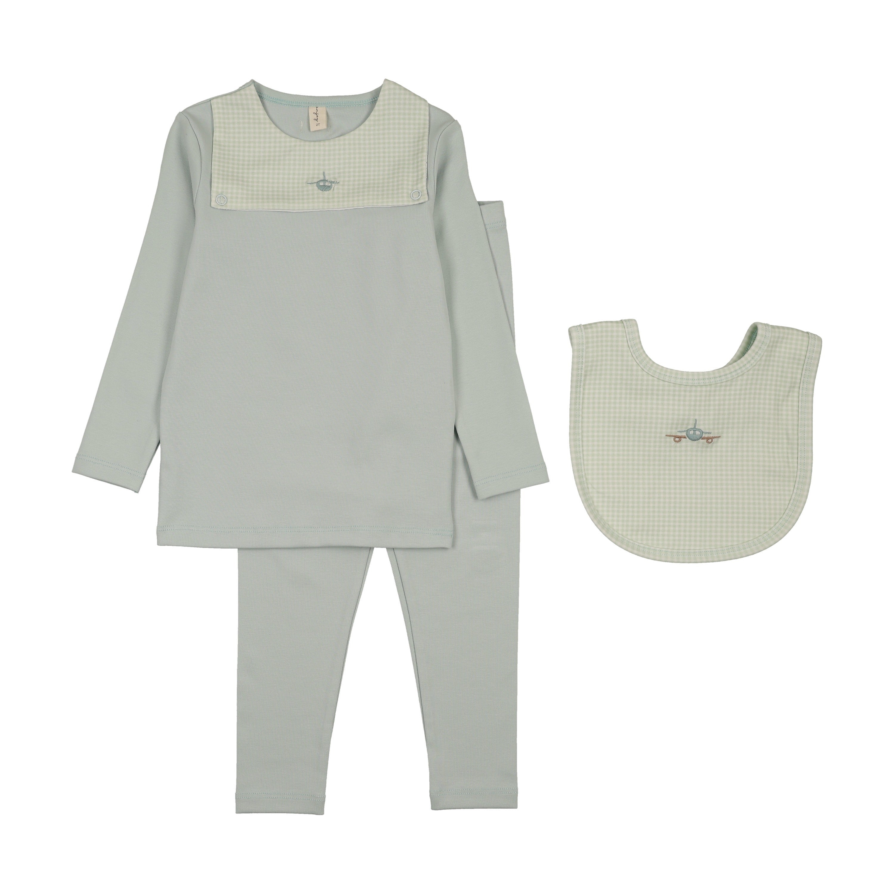 Gingham Bib Pajama