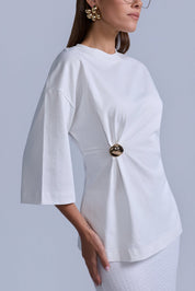 Brooch Gather Tee