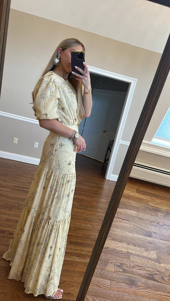 Third Tiered Dress-Print