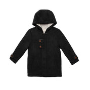 Boys Wool Button Coat - Grey