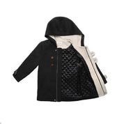 Boys Wool Button Coat - Grey