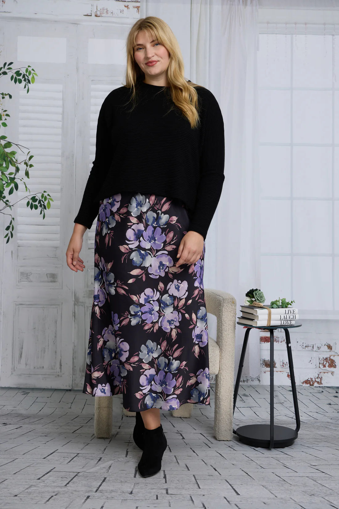 COSMO SKIRT PLUS - FLORAL