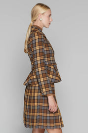 Briar Blazer in Cocoa / Cinnamon Plaid