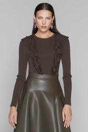 Colette Sweater in Cocoa