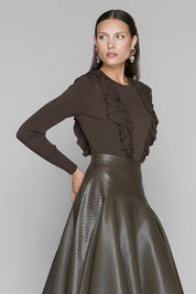 Colette Sweater in Cocoa