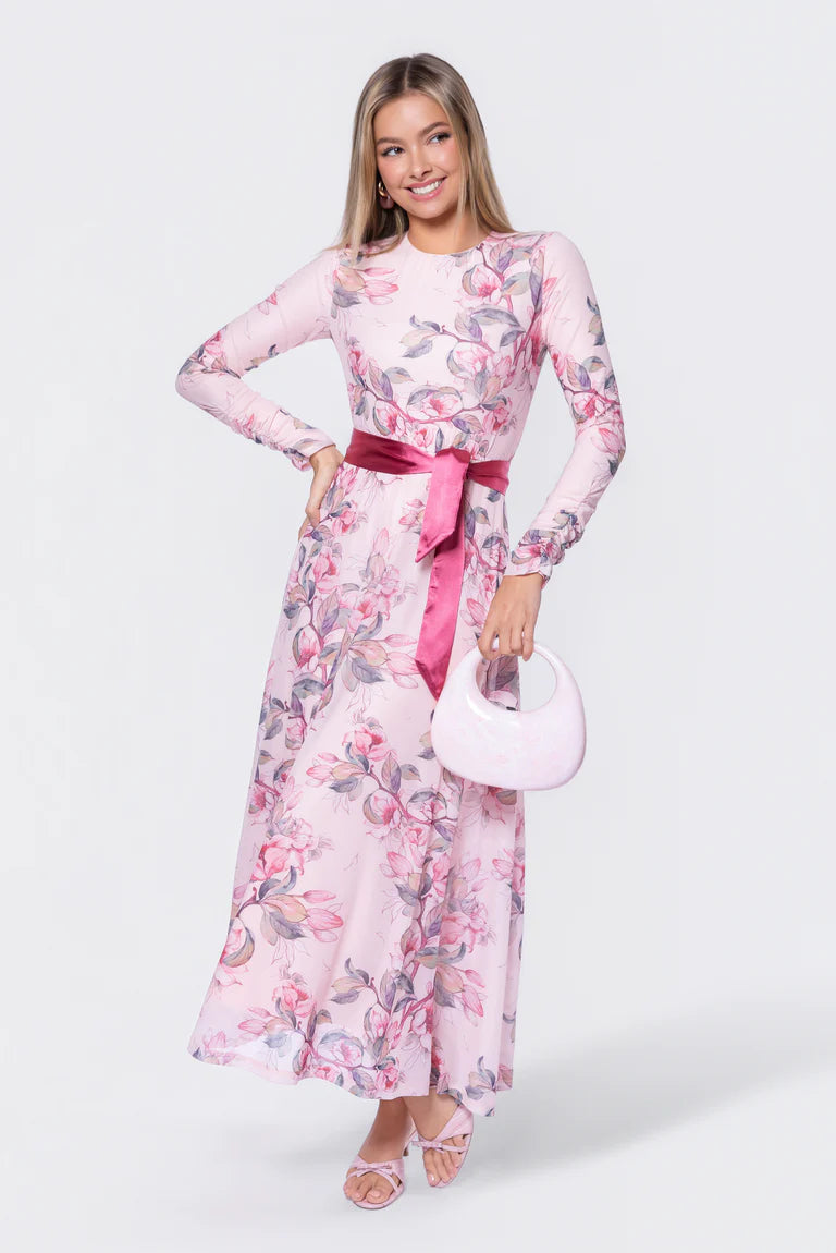 Florence Dress 53" (Ivory Flower)