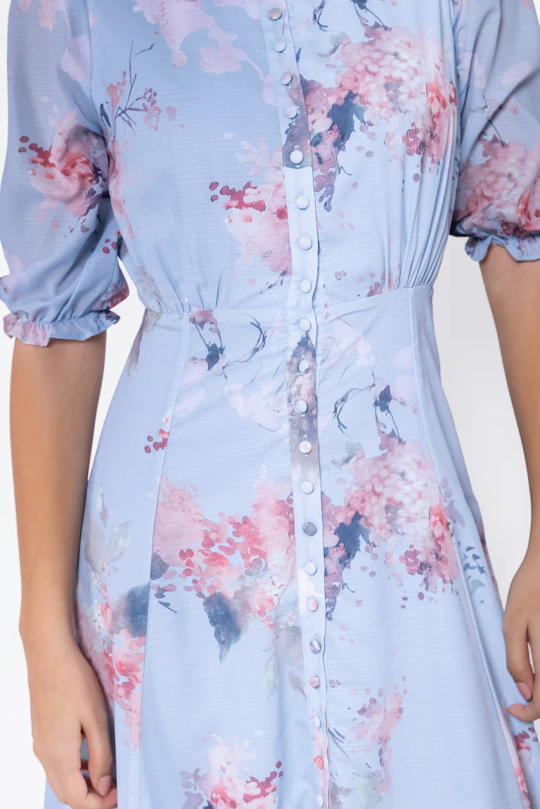 Lana Dress (Blue Pattern)