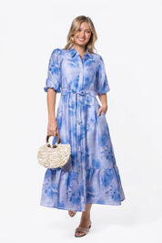 Alice Dress Short Sleeve (Blue Purple)