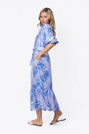 Alice Dress Short Sleeve (Blue Purple)