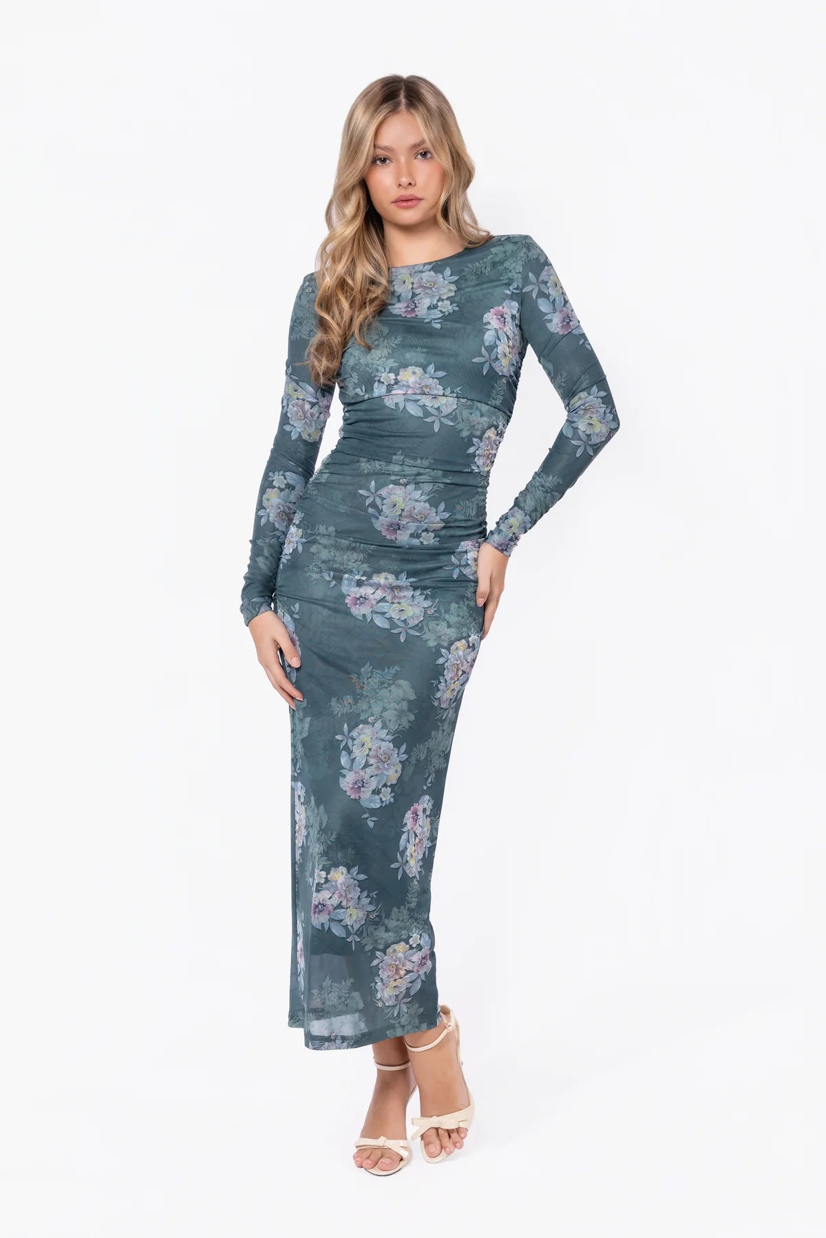 Alia Dress (Green Flower)