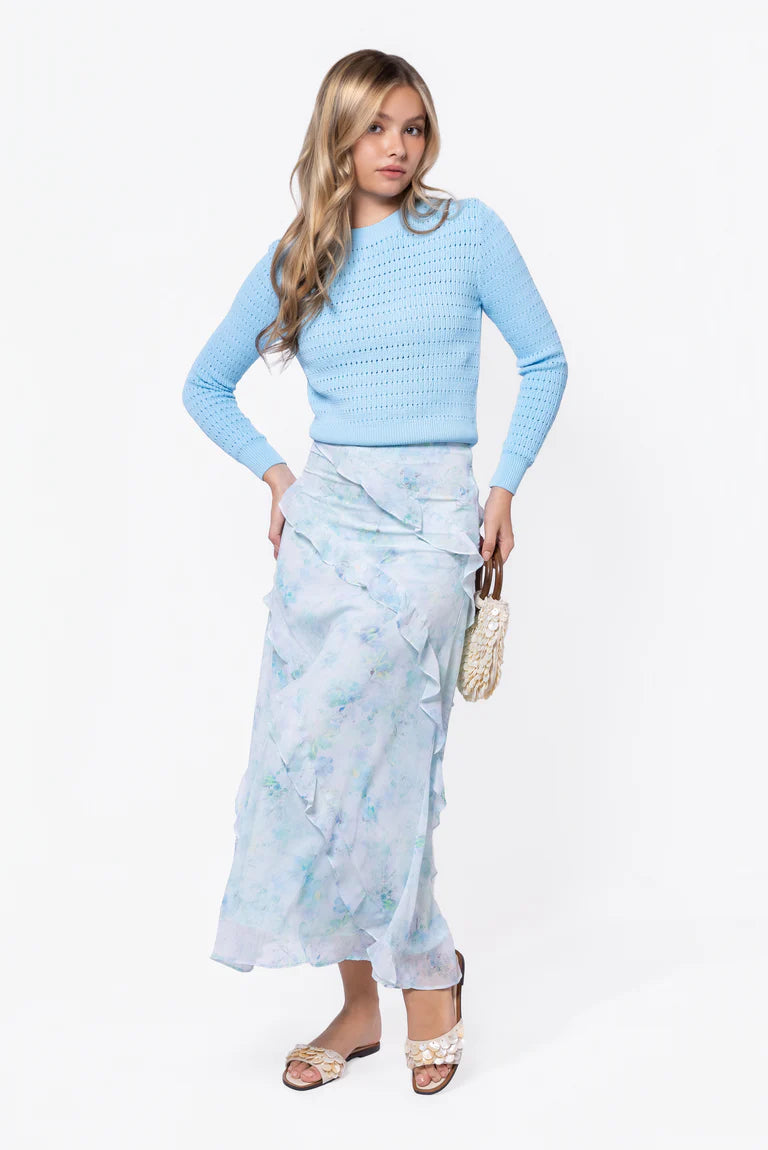 Laurel Skirt (Blue Flower)