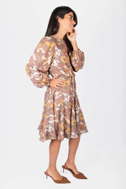 Celia Dress (Yellow Pattern)