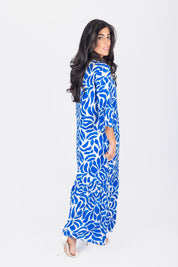 ISABELLA DRESS (WHITE/BLUE)