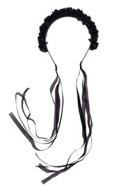 Carnation Hard Headband - Black