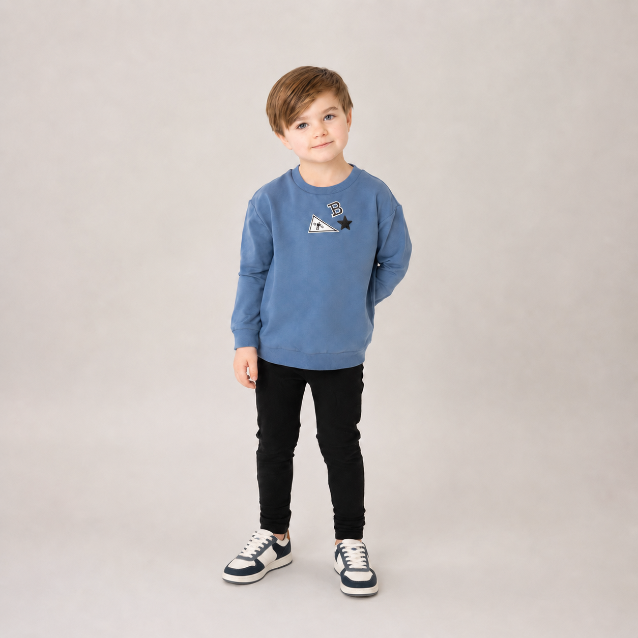 Crochet Denim Sweatshirt - Boys