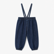 Printed Denim Overalls