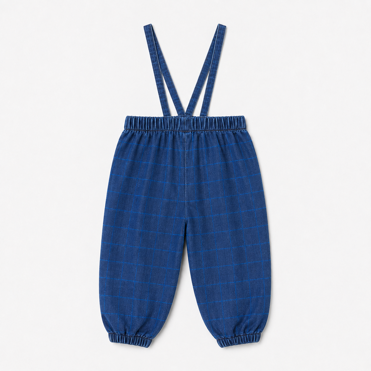 Printed Denim Overalls