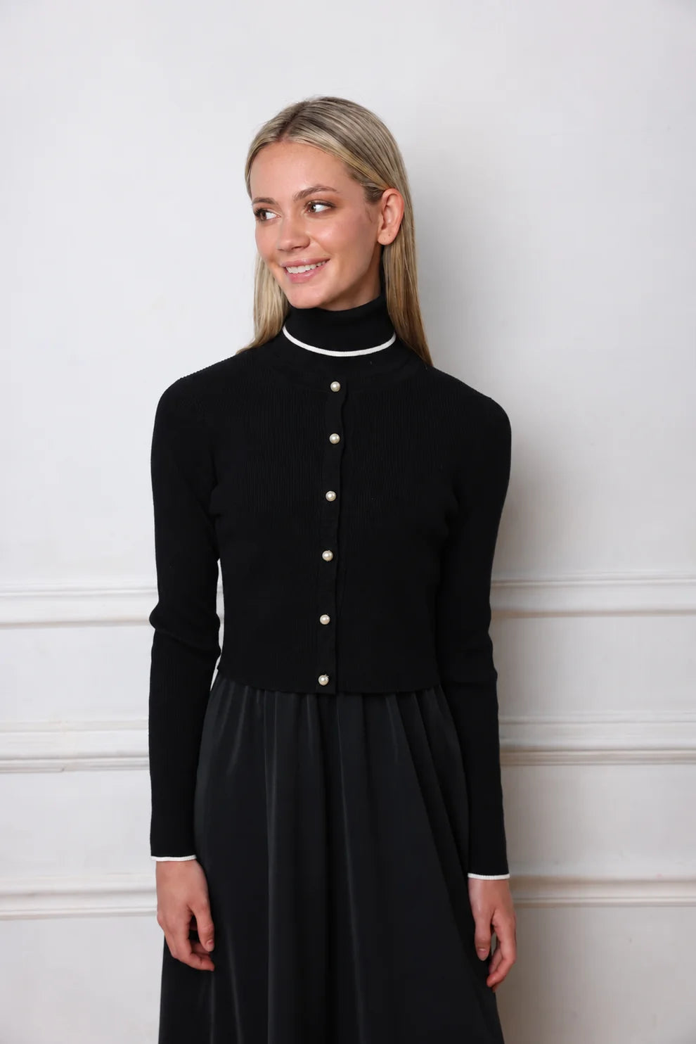 Tneck Jumper + Cardigan Set