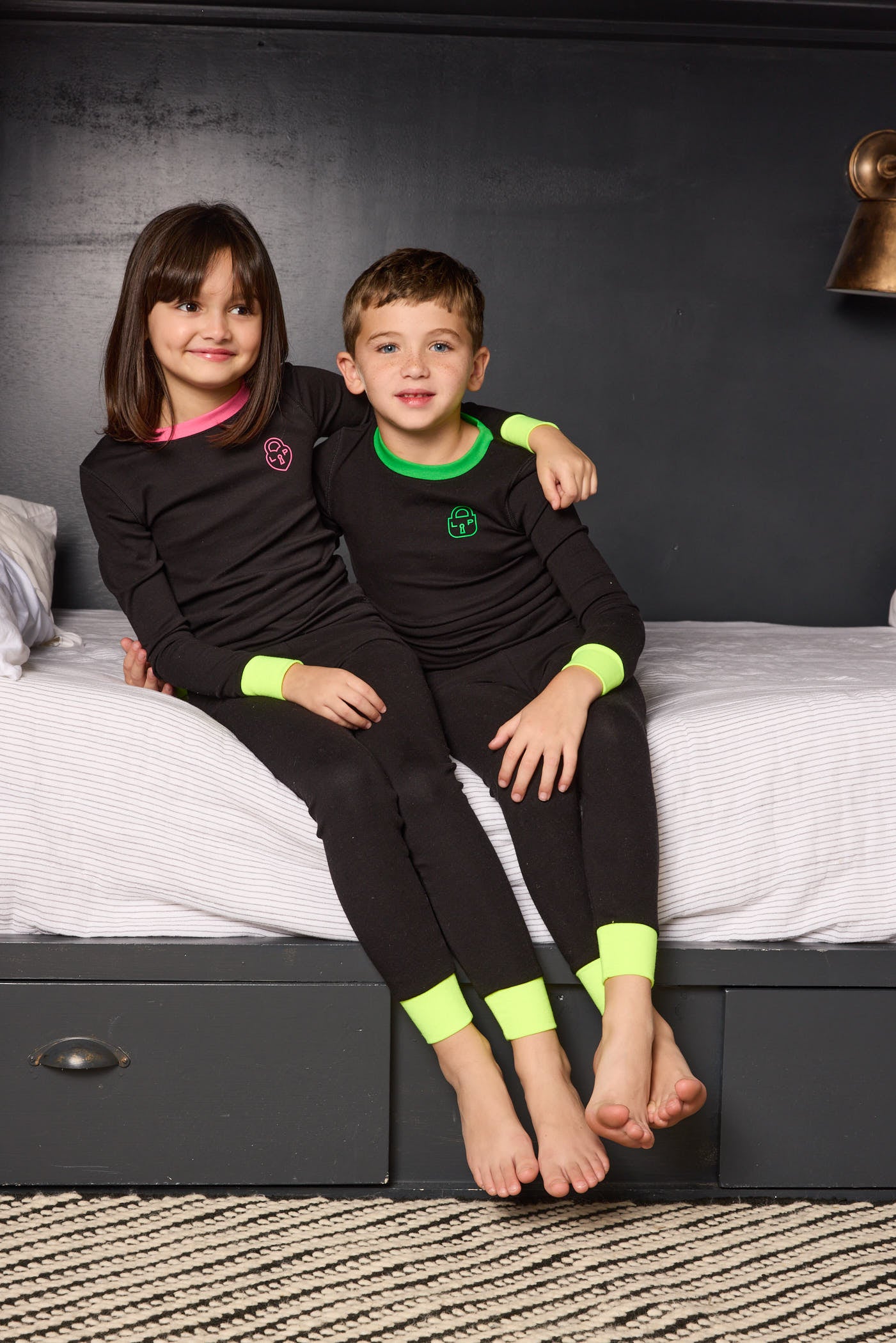 Heartlock Neon Cuff Pajamas