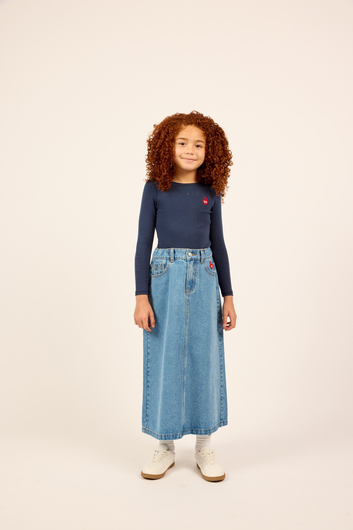 Denim Long Skirt