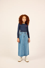 Denim Long Skirt