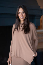 EDEN TOP SOLID JERSEY (CAMEL)