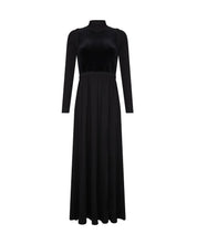 Mixed Media Mock Tneck Maxi