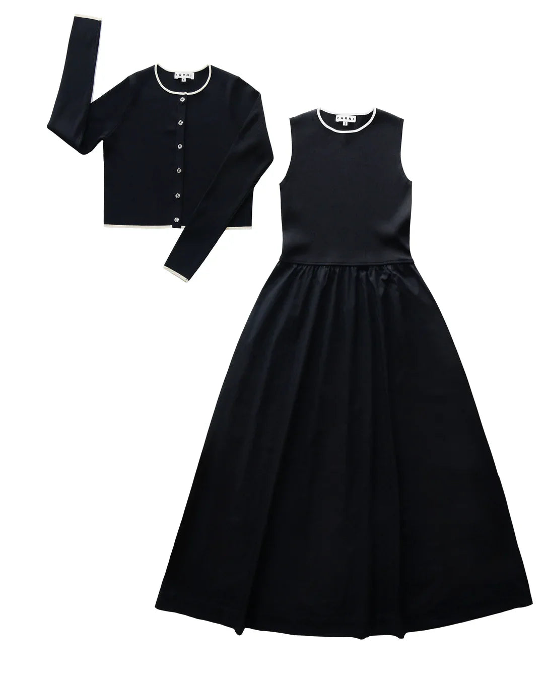 Jumper & Cardigan Set Black