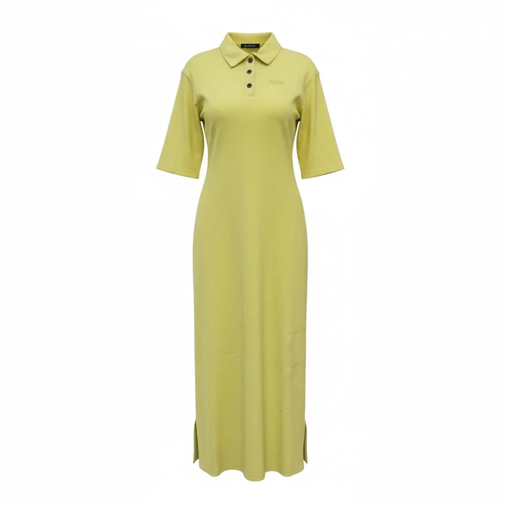 Bliss Polo Crest Dress Yellow