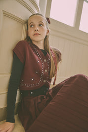 Cropped Bolero with Gem Detailing