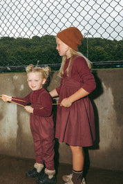 Mulberry Utility Pinafore Dress