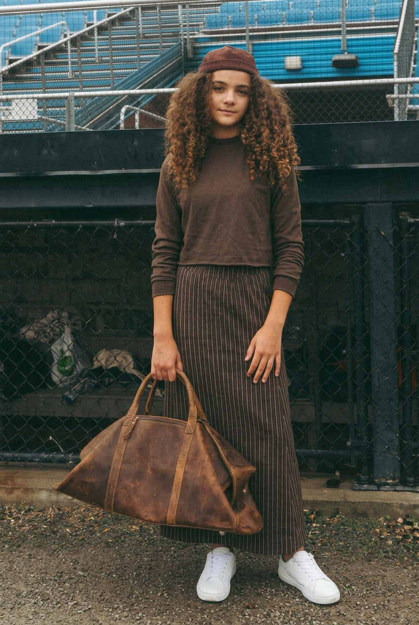 Mocha Stripe Top
