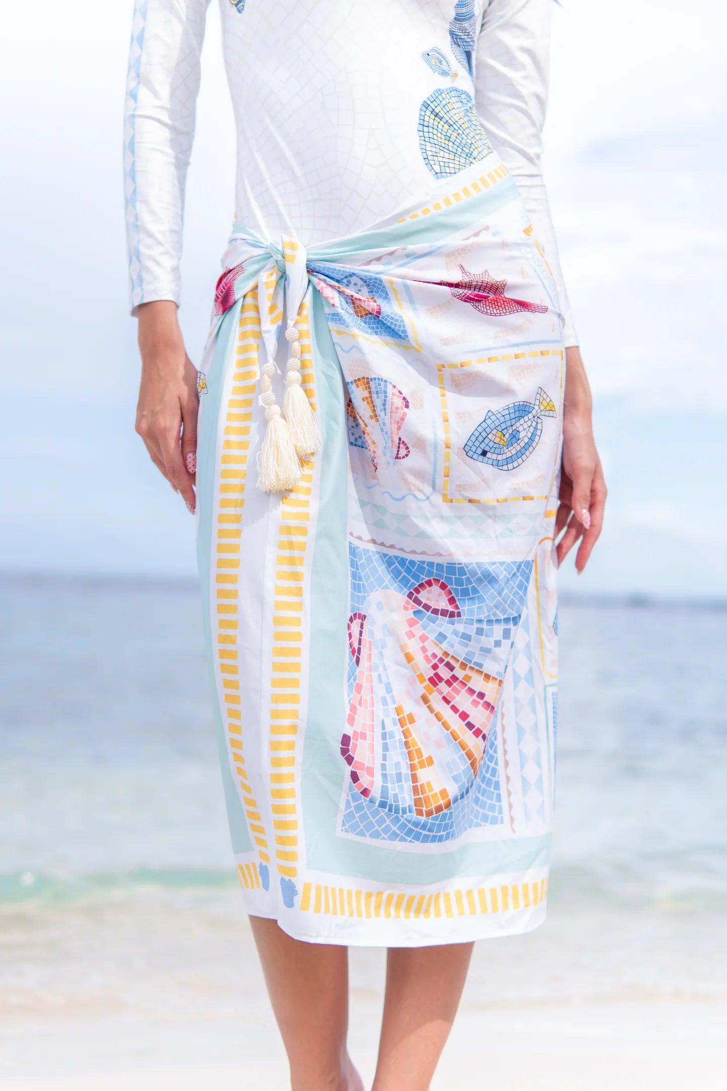 SHELLA TILES SWIM DUO SET