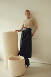 Bliss Corset Skirt Black Midi