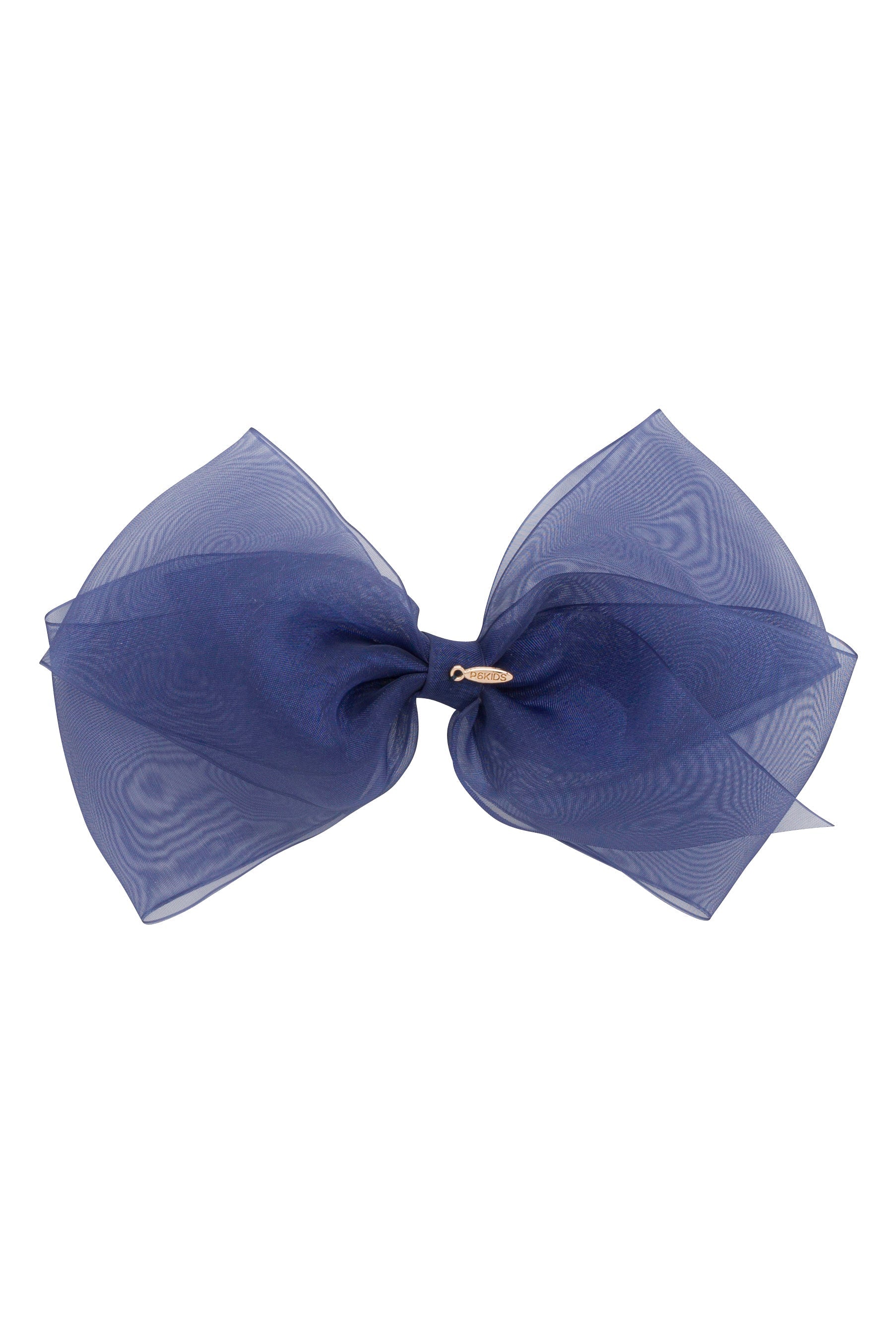 Dahlia Organza Clip - Navy (Handmade in the USA!)