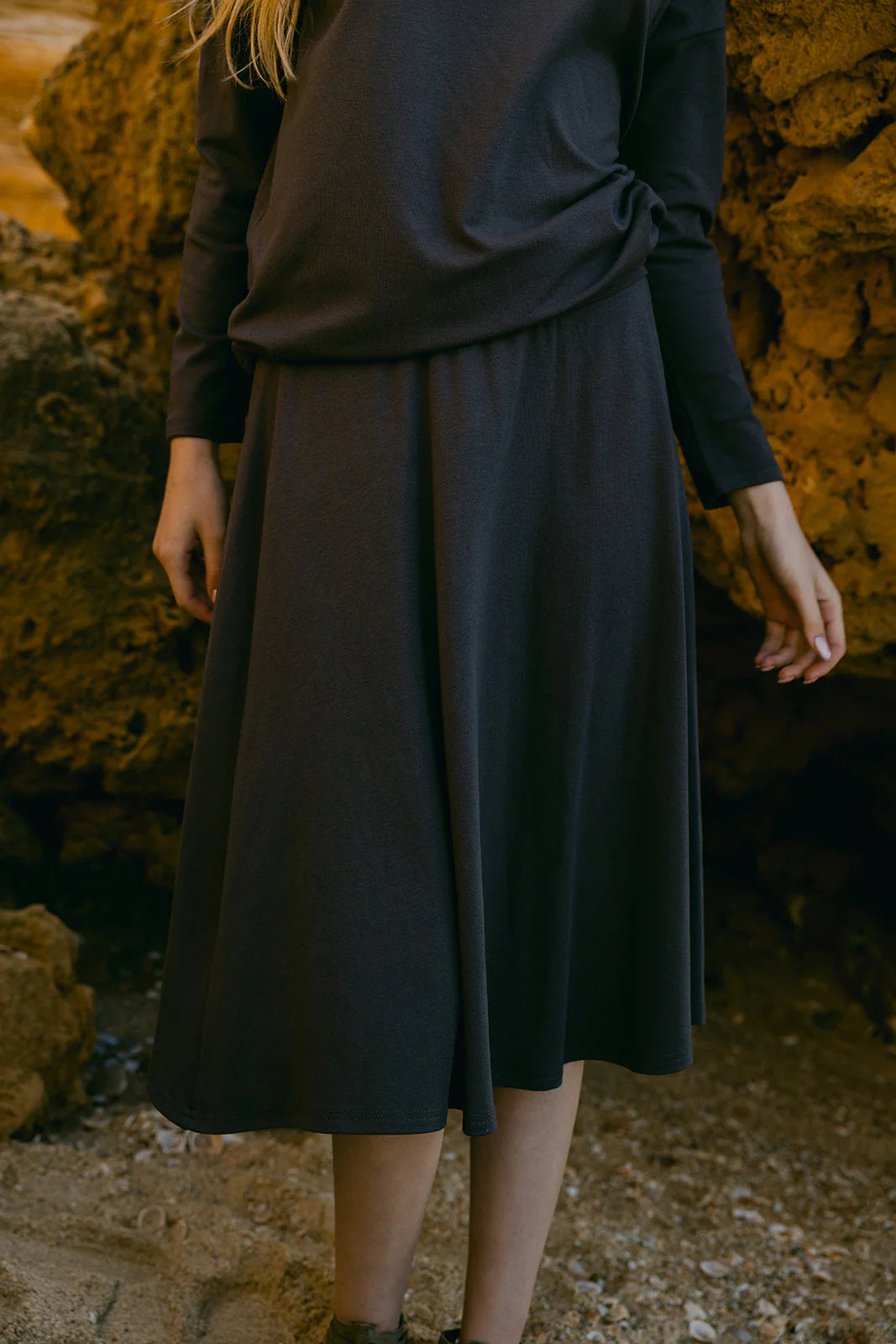 Dalia Skirt -Raisin