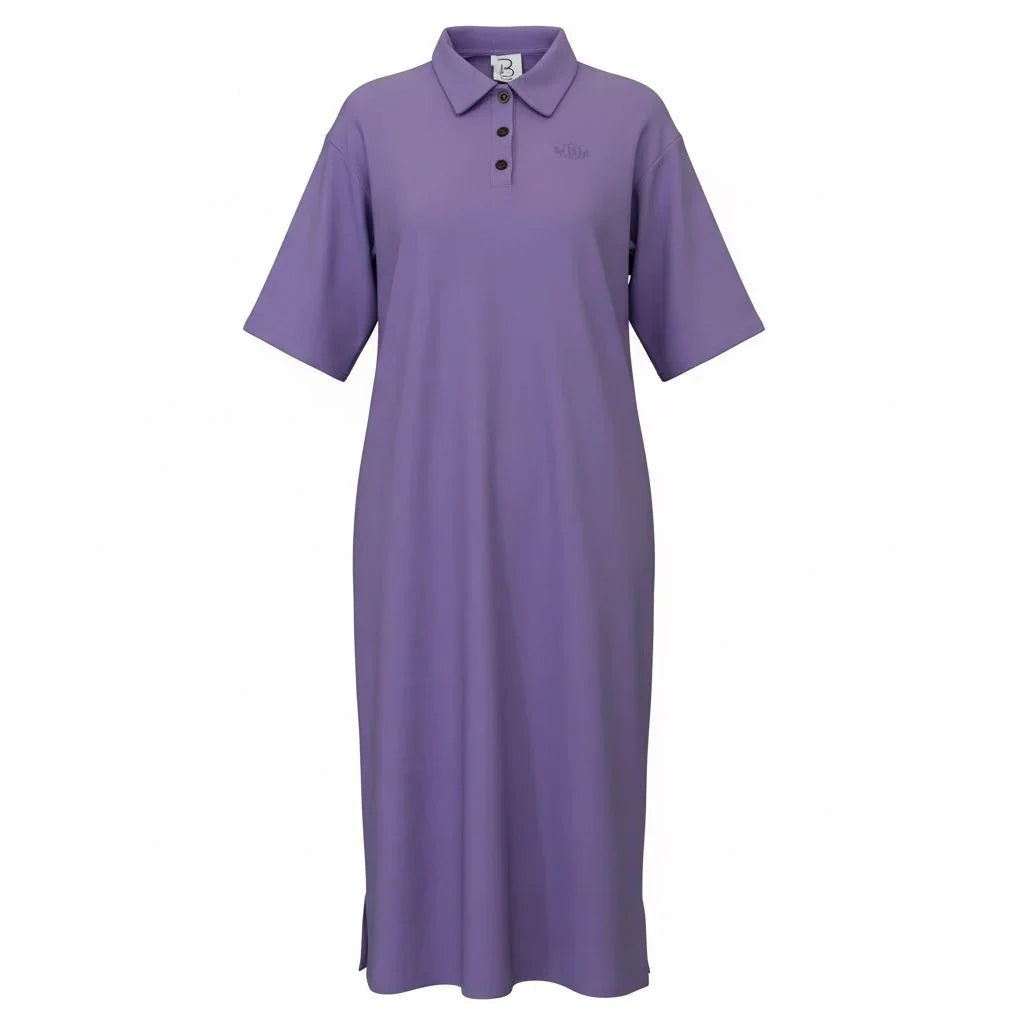 Bliss Polo Crest Dress Lavender