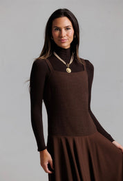 Tweed Jumper - Brown